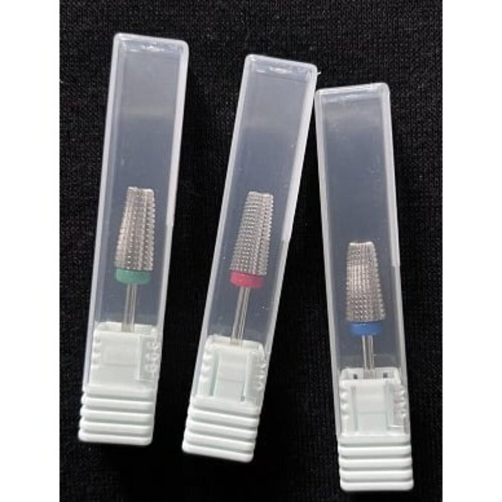 New 3 Pieces Nail Carbide 5 in 1 Bit, Nail Drill Bits Set-2 Way Rotate